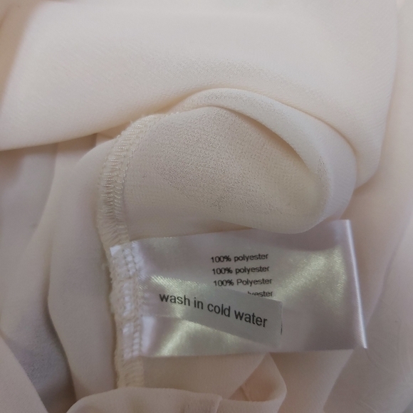 SANDWICH Chiffon Ivory Blouse - Picture 9 of 12